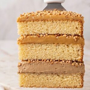 Slice Cake de Café com Caramelo Salgado